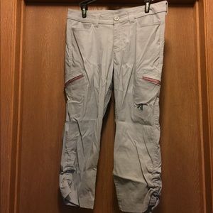 Eddie Bauer gray hiking capris